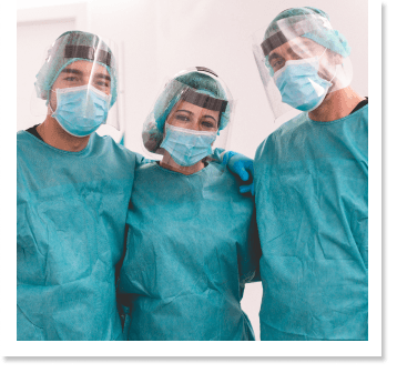 Team dressed in PPE